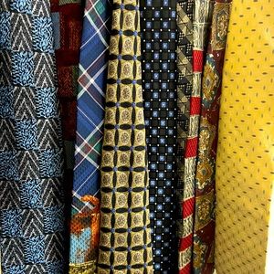 Lot of 10 luxury Men’s Silk Ties